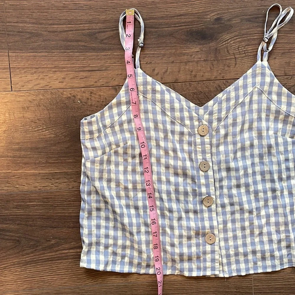 Indigo Rising | Gingham Crop Tank - Picture 2 of 6